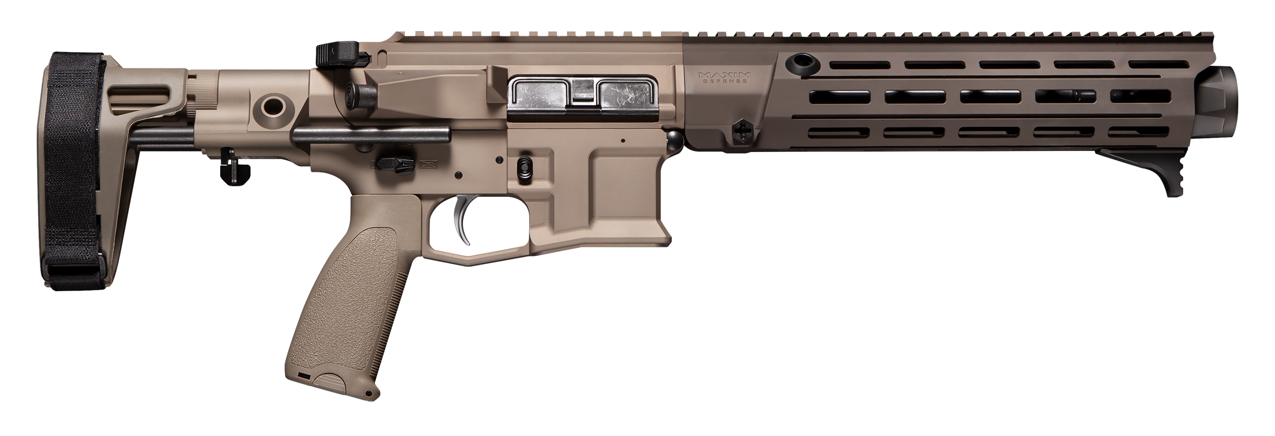 Maxim Defense MDX:510 CQB Pistol in Arid. Right facing