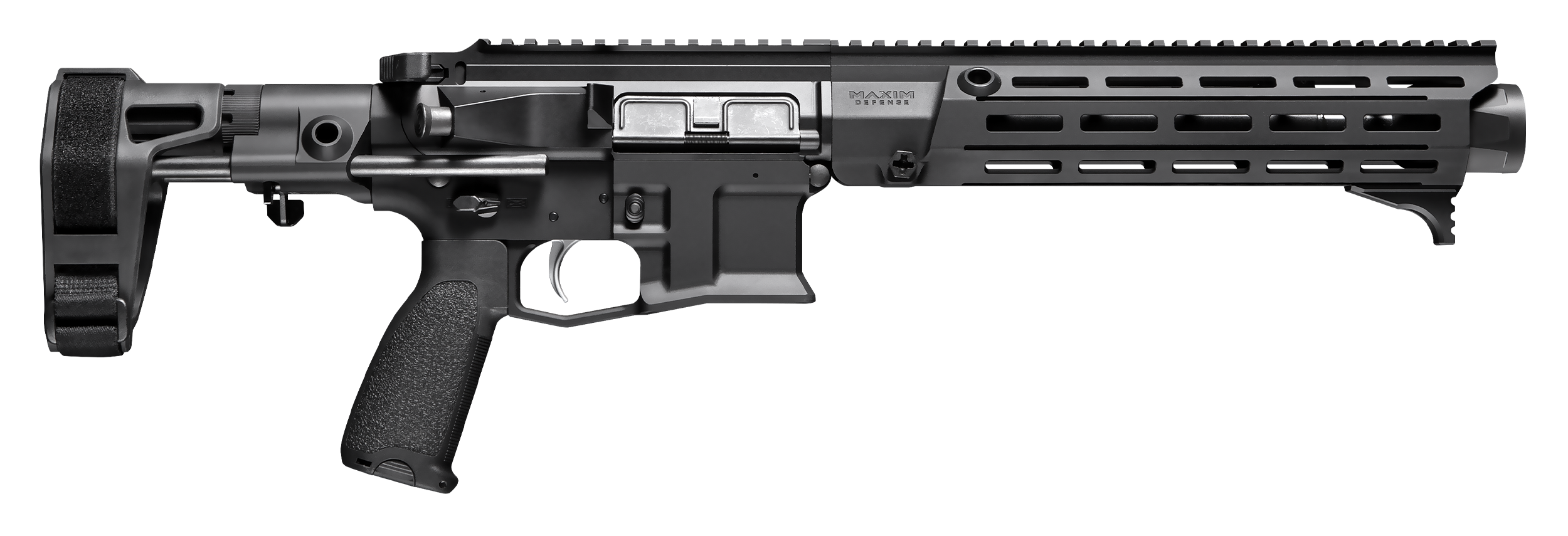 Maxim Defense MDX:510 CQB Pistol in Black. Right facing