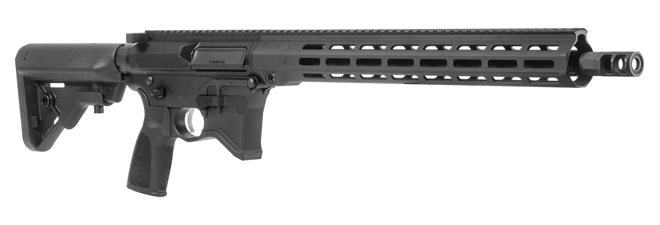 Maxim MD:9 Carbine in Black. Front right facing.