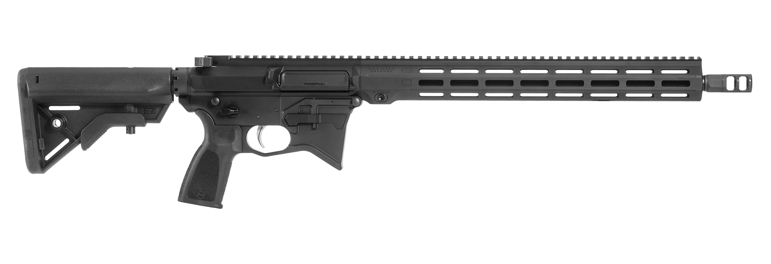 Maxim MD:9 Carbine in Black. Right facing.