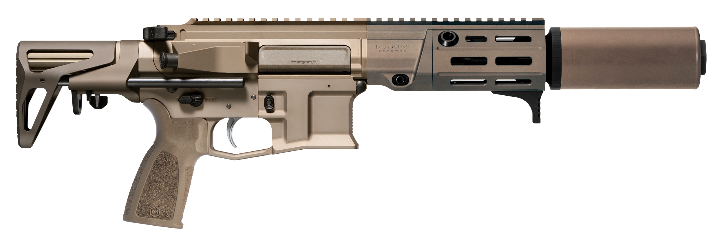 Maxim PDX:SD - SBR Right Facing Firearm in color Arid
