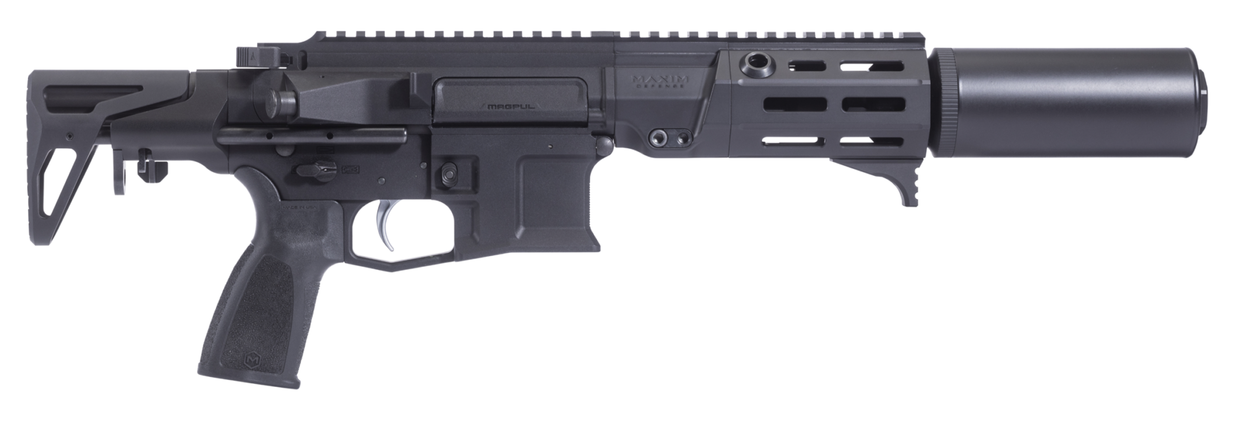 Maxim PDX:SD - SBR Right Facing Firearm in color Black