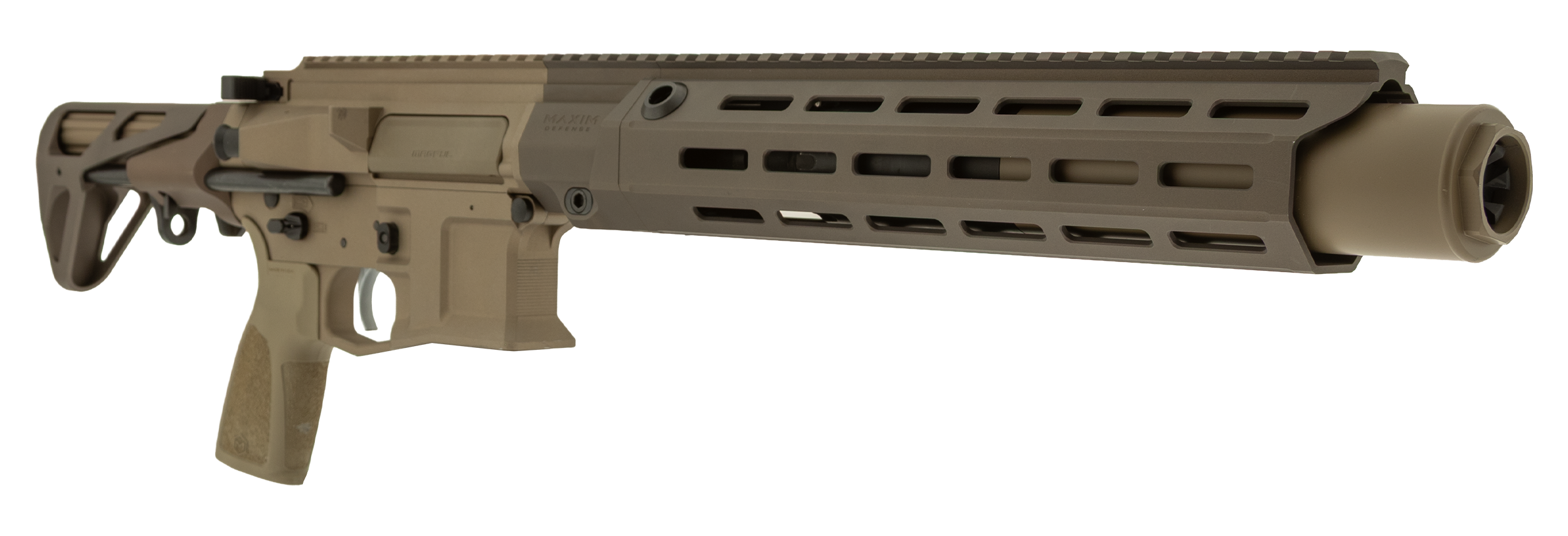Maxim Defense SDX RFLX CQB SRB in Arid. Front right facing.