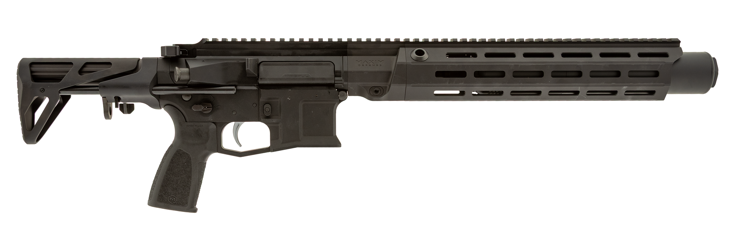 Maxim SDX RFLX SBR CQB Firearm in Color Black - Side View