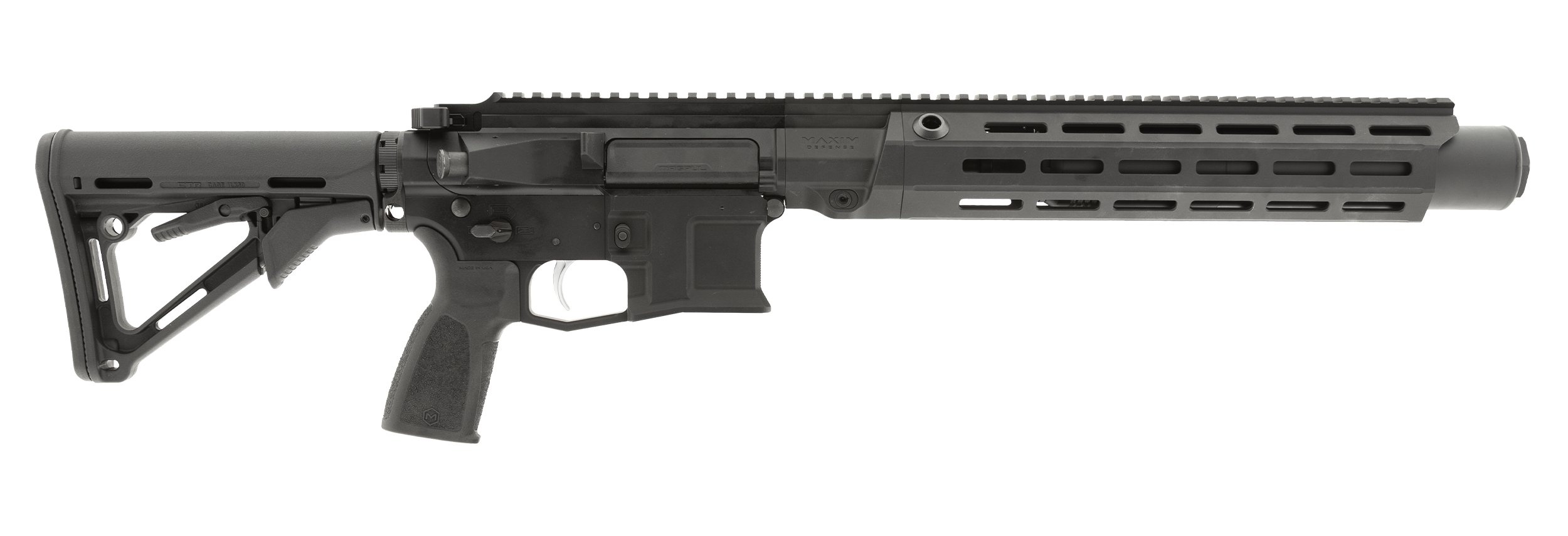 Maxim SDX RFLX SBR CTR Firearm in Color Black - Side View